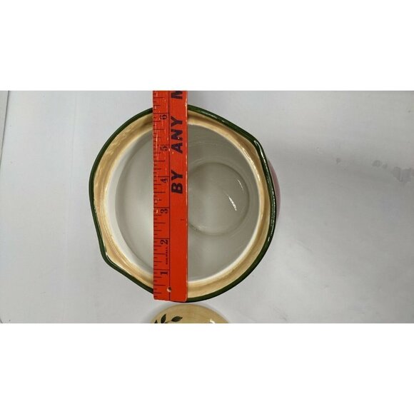 Home Trends Granada Fruit Medium Canister 9" gasket lid apple grapes pear - Picture 12 of 12